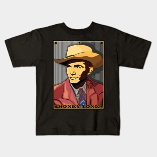 HANK WILLIAMS AMERICAN SINGER SONGWRITER COUNTRY WESTERN Kids T-Shirt